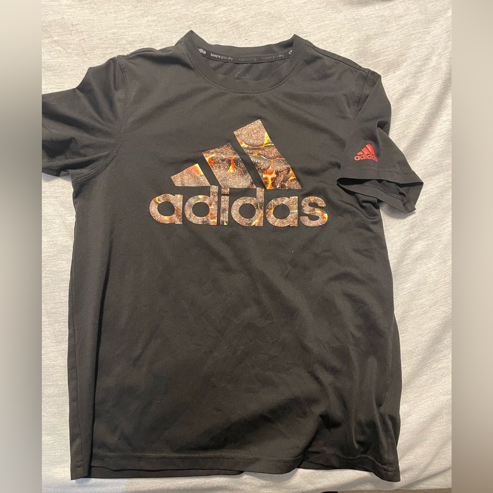 Boys Adidas Black T-Shirt